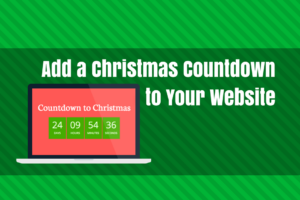 add a christmas countdown to your website